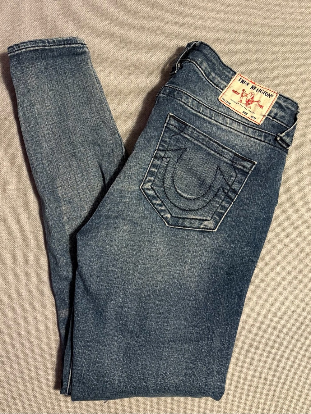 True Religion Women's Medium Wash Skinny Jeans
